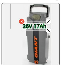   Giant Akku  26V  17 Ah  Li-Ion /Sehr gut  17Ah /1 Jahre garantie