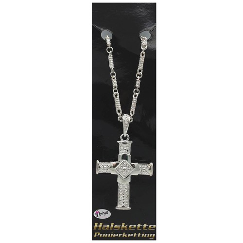 Silberne kreuz halskette - kreuz, /