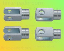 4 x Gabelkopf 4x8 M4 links - verzinkt - Gabelgelenk Gabelköpfe