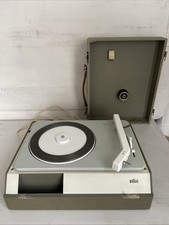 Braun Plattenspieler PCK4 Dieter Rams Koffergerät Neues Reibrad Volle Funktion
