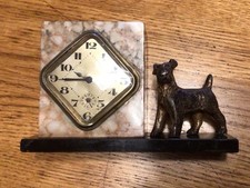 Art Deco Marmor Uhr Bürouhr