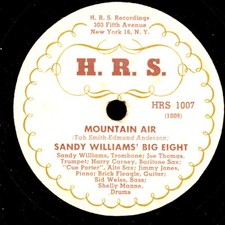 SANDY WILLIAMS' BIG EIGHT Mountain Air / Chili con Carney  Schellackplatte X2725
