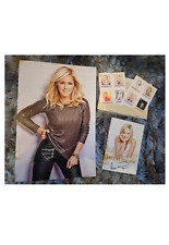 Helene Fischer - Musik - 2 Original signierte Autogramme + Satz Briefmarken rar.