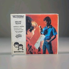 geobra 2250 Telcom Intercom Walkie Talkie OVP Funkgerät Spielzeug Vintage 50