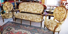 GOLD SOFA GARNITUR SET COUCH