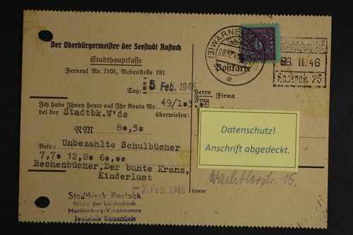 Sowjetische zone minr 10 ab - zone,, minr.
