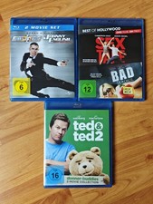 Bluray 6 Filme Ted Teil 1 +2 -Johnny English Teil 1 +2 -Sex Tape + Bad Teacher  