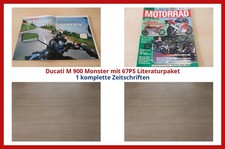 Ducati M 900 Monster mit 67PS Literaturpaket - 2 komplette Zeitschriften
