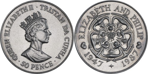 Tristan cunha 50 pence - da,