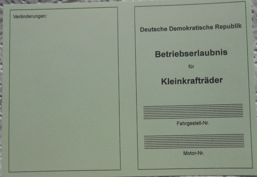 Betriebserlaubnis für