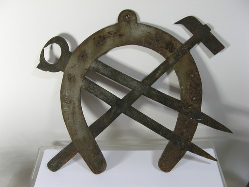Altes blech schild zunftschild - blech,