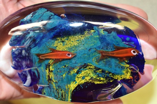 Glasobjekt motiv fische - motiv,