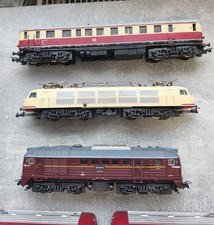 Spur HO Sammlung 10 Loks und 18 Waggons Für Bastler