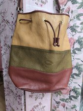 Longchamp Vintage Bucket Bag Handtasche Tricolore Rarität Made In France