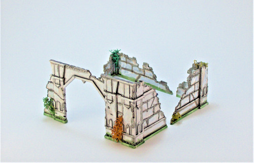 Haus ruine als geländeteil - gw,