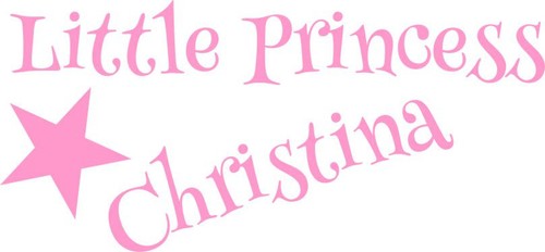 Aufkleber little princess - aufkleber, "little