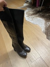 Tory Burch Overknee Stiefel Braun und Schwarz  Gr. 38 sexy NP 660 Euro Damen