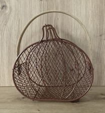 Deko Drahtkorb Mit Henkel Kürbismuster Herbst Landhaus Skandi 