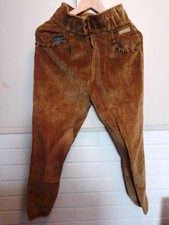 Kentucky Cord Reithose Vollbesatz, braun Gr. 72 = 36 lang  Leder Knie Besatz