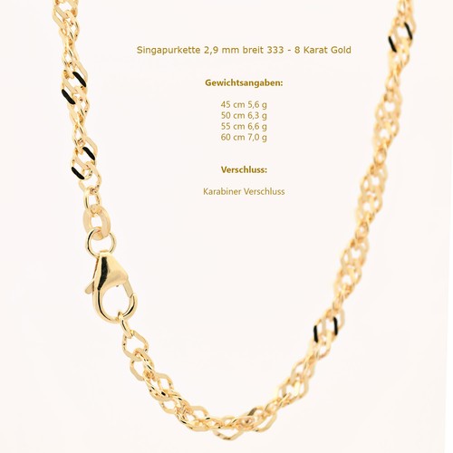 kette gold 333 50 cm