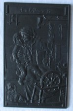 Lauchhammer Eisenguss Plakette Jahresplakette 1942 "Feldpost" (126506)