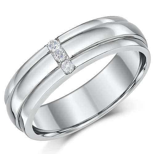 Palladium diamant ehering band - palladium,