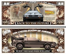 Zurück In Die Zukunft Million Dollar Schein! Doc McFLY DELOREAN DMC-12 Sammlung