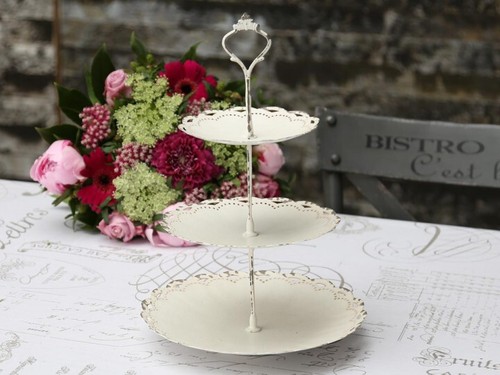 Chic antique 3er etagere - &,