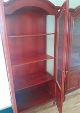 1 Vitrinenschrank ,massiv