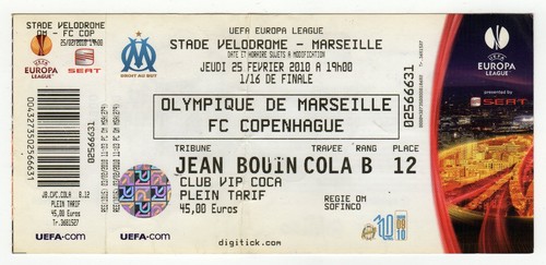 Ticket olympique marseille - ticket,