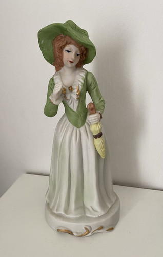 Porzellanfigur dame mit - dame,