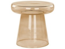 Beistelltisch Rauchglas braun