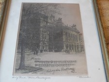 ORIGINAL RADIERUNG WIEN STAATSOPER.HANDSIGNIERT