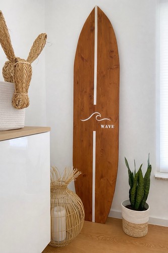 Surfboard deko holz 180cm - deko,