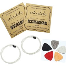 Ukulele-Saiten Set weiß Nylon