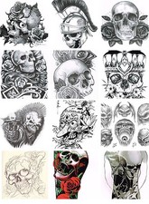 Tattoovorlagen Skull Cd Flash