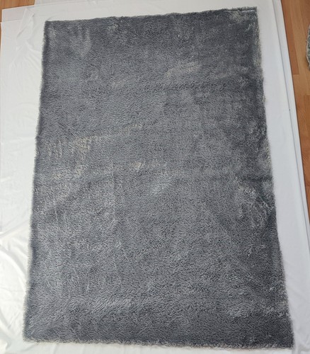 Kunstfell stoff silber - in,