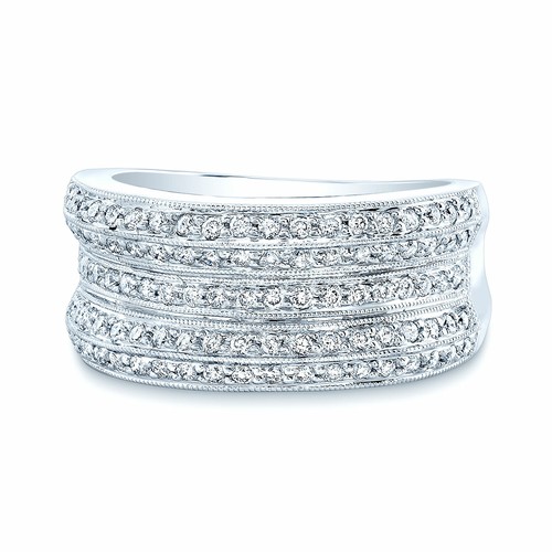 14k weißgold diamant concave - 14k,
