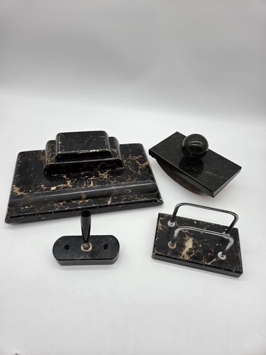 Schreibtischset marmor schwarz - marmor,
