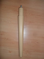Möbelfuß Tischfuß Holz Konus mit Gewinde 32 cm lang, 40 mm Durchmesser