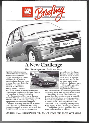 Vauxhall nova ford - (opel),