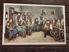 Altenburger Bauerntrachten, Spinnstube, Postkarte, Ansichtskarte, ungelaufen 