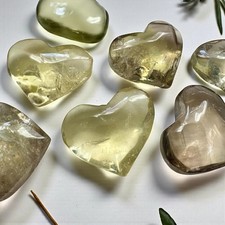 Mini Citrin Herz geschnitzter