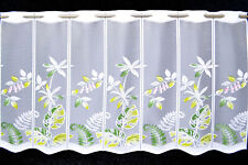 Blumen Scheibengardine Bistro Küchengardine 2 Breiten - Höhe 58 cm Angebot Neu