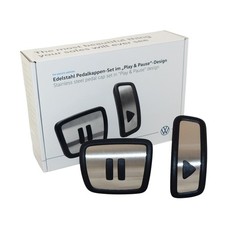 Edelstahl Pedalkappen Button Play & Pause Design Audi A1 A3 8V Q2 Q3 Q4 TT 8S