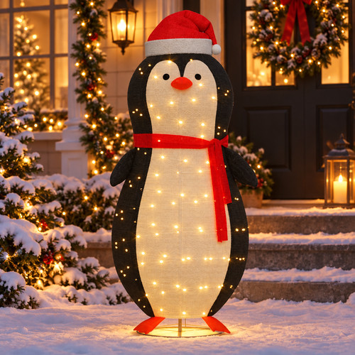 Pinguin figur led - figur, dekoration