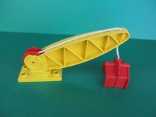 Lego Duplo Kran Ausleger Kragarm Seilwinde auf Drehplatte Vintage 1984 (110422C)