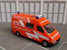 Mercedes Benz H0 MB Sprinter Herpa Feuerwehr Stuttgart Höhenrettung 1:87 SELTEN