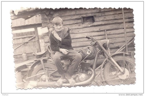 Altes foto mit motorrad nsu - altes,