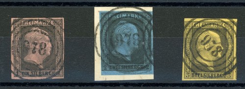 Preussen nummernstempel 4 - preussen, 2,3,4